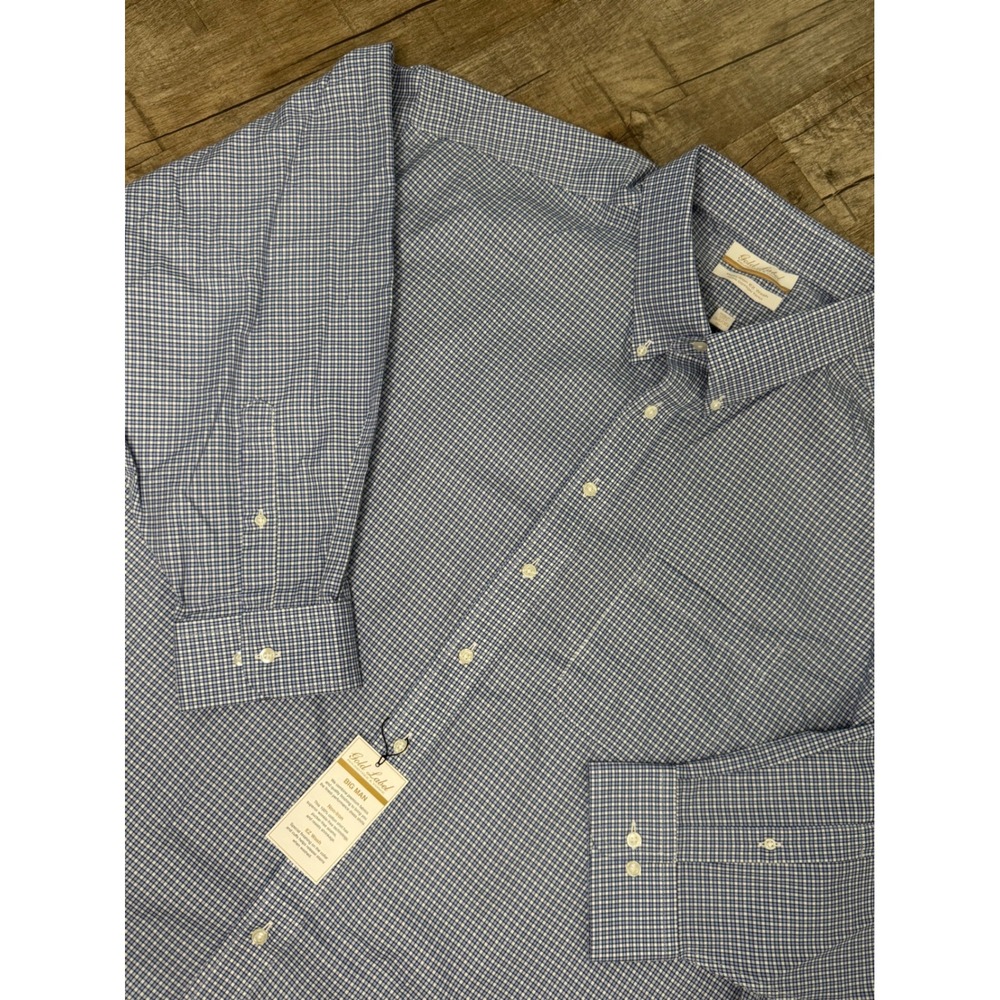 Roundtree & Yorke Gold Label Big Man Dress Shirt 20 34/35 Non-Iron NEW